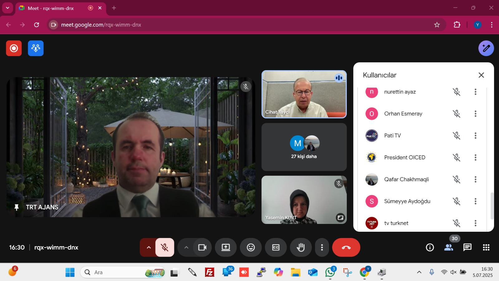 İsrail’in Gazze ve İran Saldırıları Boykot ve Nükleer Krizin Bölgesel Etkileri Başlıklı Konferans Gerçekleştirildi.